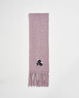 Forget-Me-Not Knitted Lilac Scarf