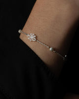 Spinnennetz-Armband Silber