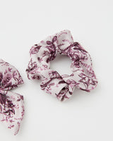 Rambling Rose Haarschleife- & Haargummi-Set burgunder
