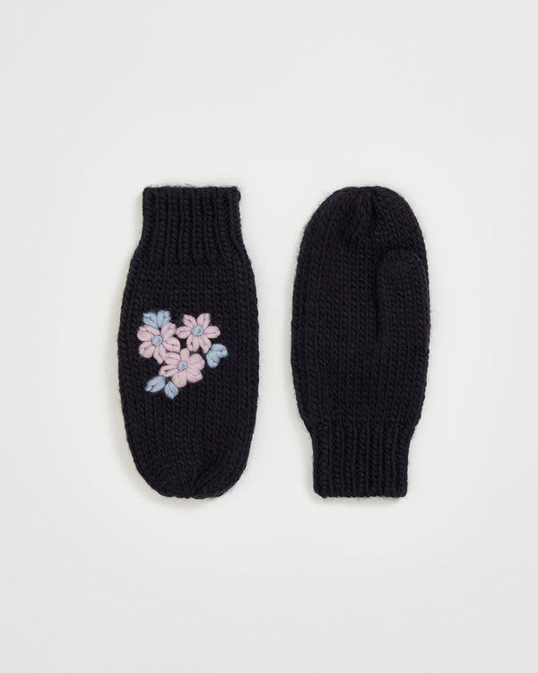 Deco Blooms Vergissmeinnicht-Handschuhe gestrickt