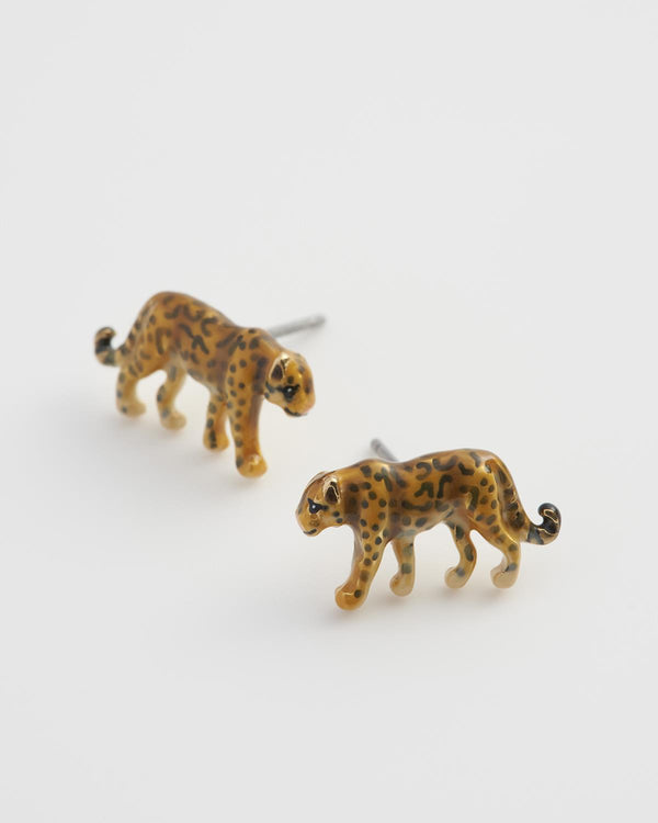 Leoparden Ohrstecker 