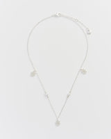 Cobweb & Pearl Silver Necklace