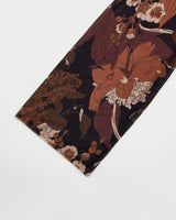 Deco Blooms Black Velvet Scarf