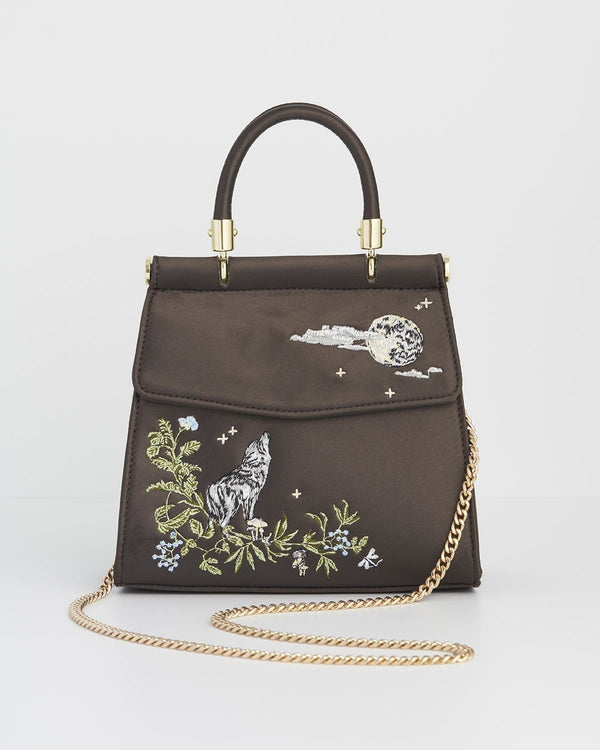 Satin-Tasche Wolf & Mond Antrazit