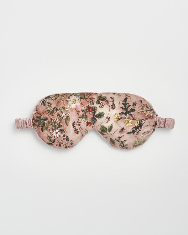 "Nocturnal Garden" Schlafmaske in Pink Lady