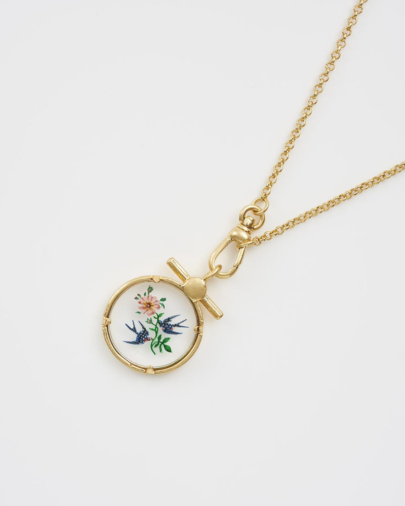 Swallow Monocle Necklace