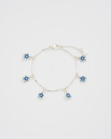 Forget Me Not Silver Bracelet