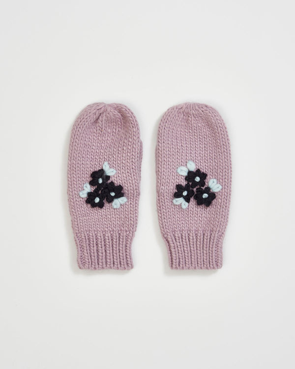 Deco Blooms Vergissmeinnicht-Handschuhe gestrickt