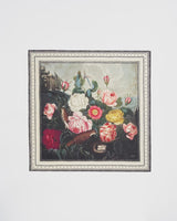 Quadratischer Schal mit Rosen-Print