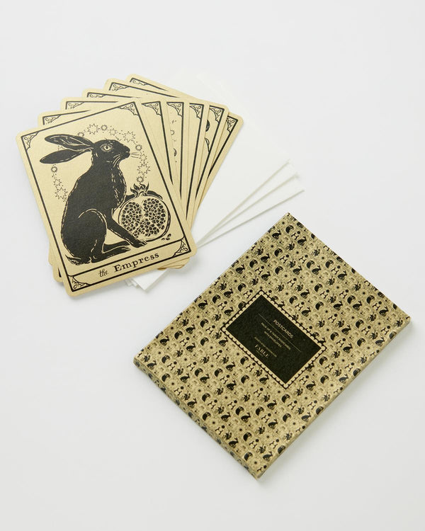 Tarot Tales 6er Packung Postkarten in metallgold
