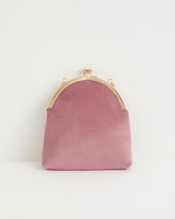 Victoriana bestickte Tasche aus rosafarbenem Samt
