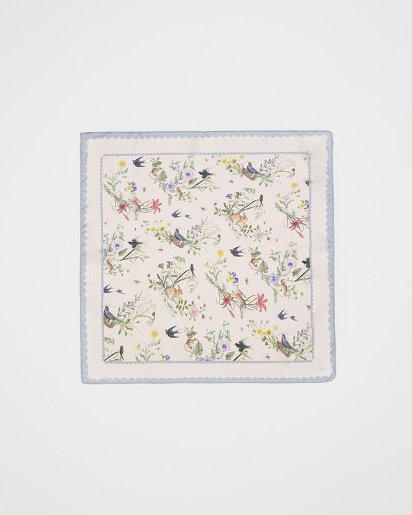 Running Bunny Toile Square Scarf