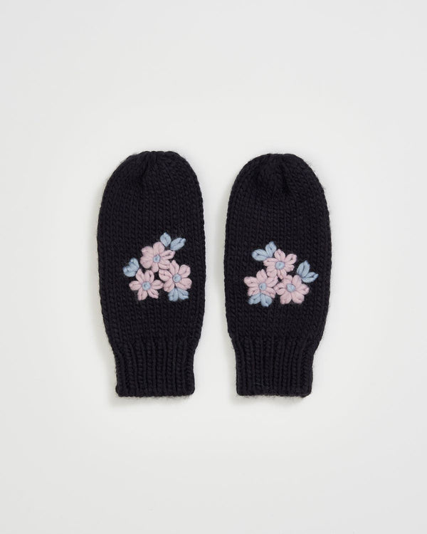 Deco Blooms Vergissmeinnicht-Handschuhe gestrickt