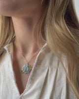 Emaille Hortensien-Halskette