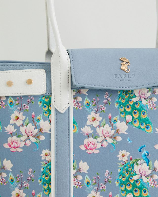 Pfau Print Tragetasche