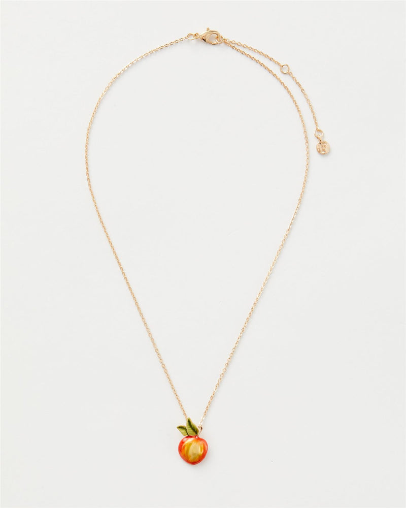 Emaille Apfel-Halskette kurz