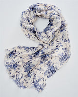 Leichter Schal Blooming Blue
