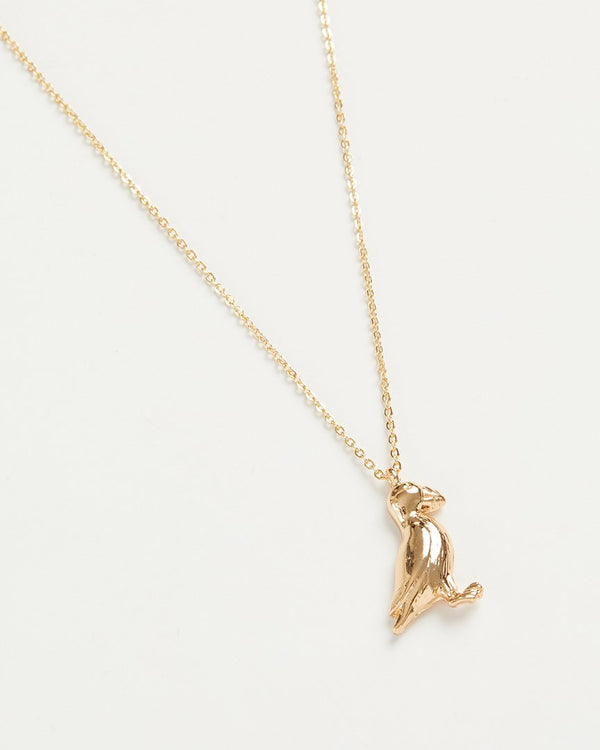 Gold Papageientaucher Lange Halskette
