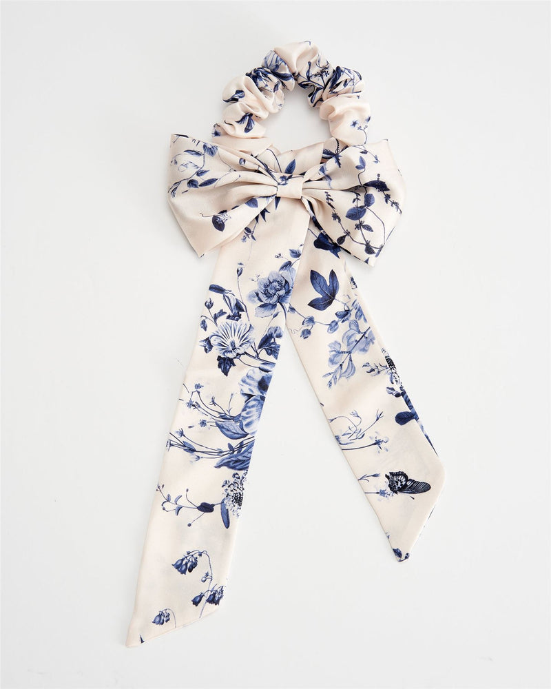 Haargummi mit Schleife Blooming Blue